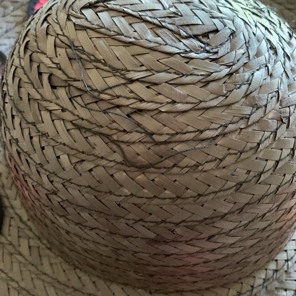 Emmanuel Geraldo Light Black Straw Wide Brim Colourful Hat Polka Dot Embellished - Picture 16 of 17